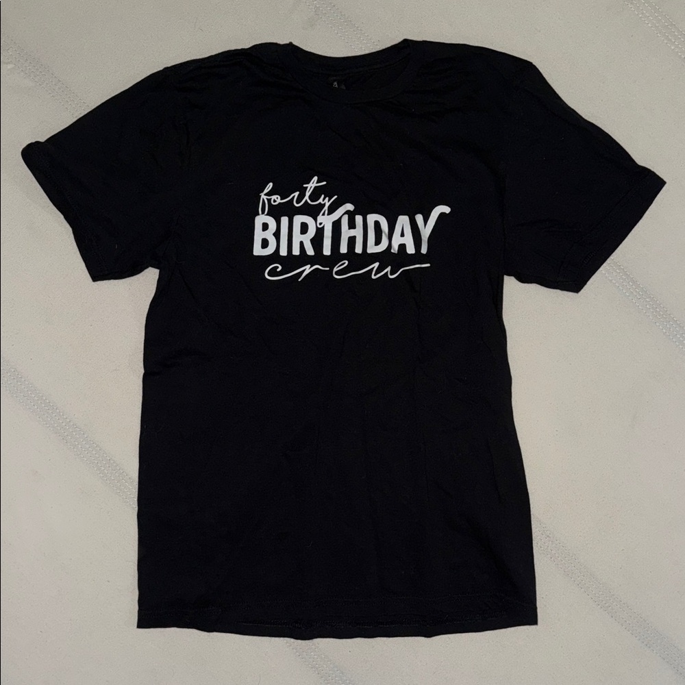 Gildan Black 40 Birthday Crew Women's Tee
